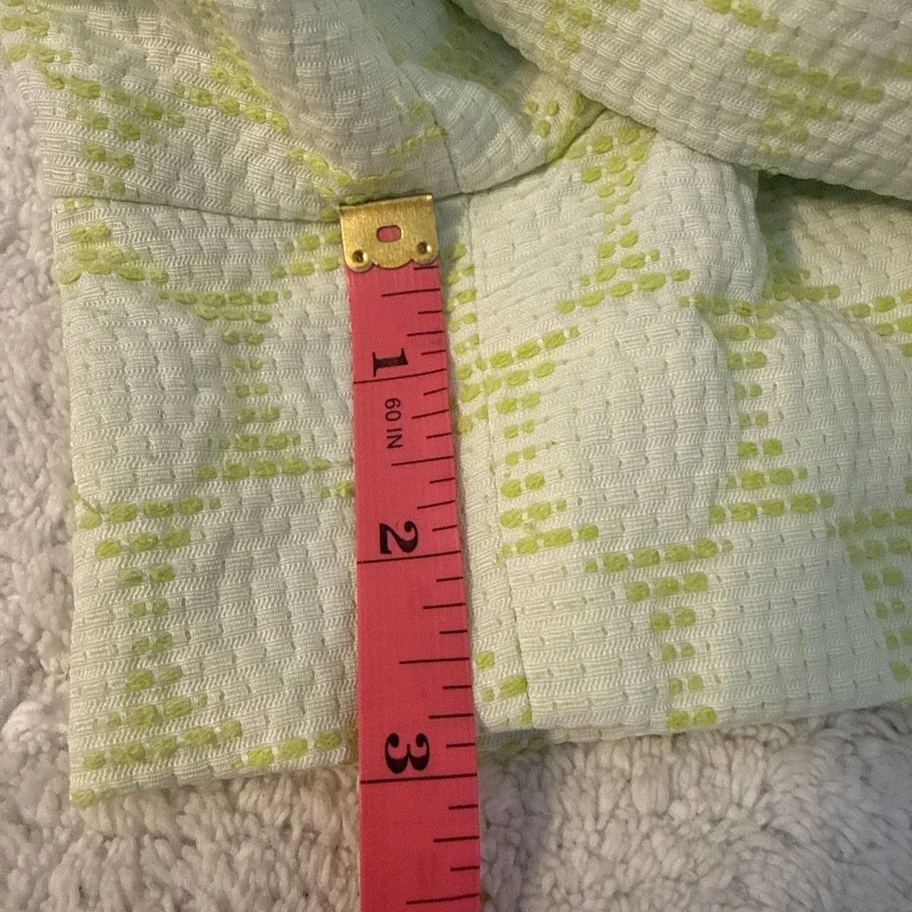 J.Crew Y2K Lime Green Textured Pull On Shorts 10 Pockets Soft Girl Fairy Summer